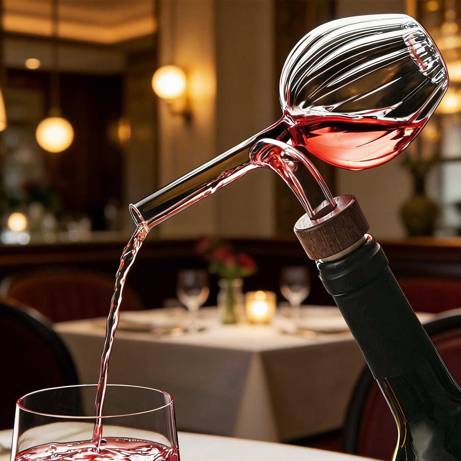 Wine Aerator Pour - Modern Transparent Red Decanter Quick Pouring