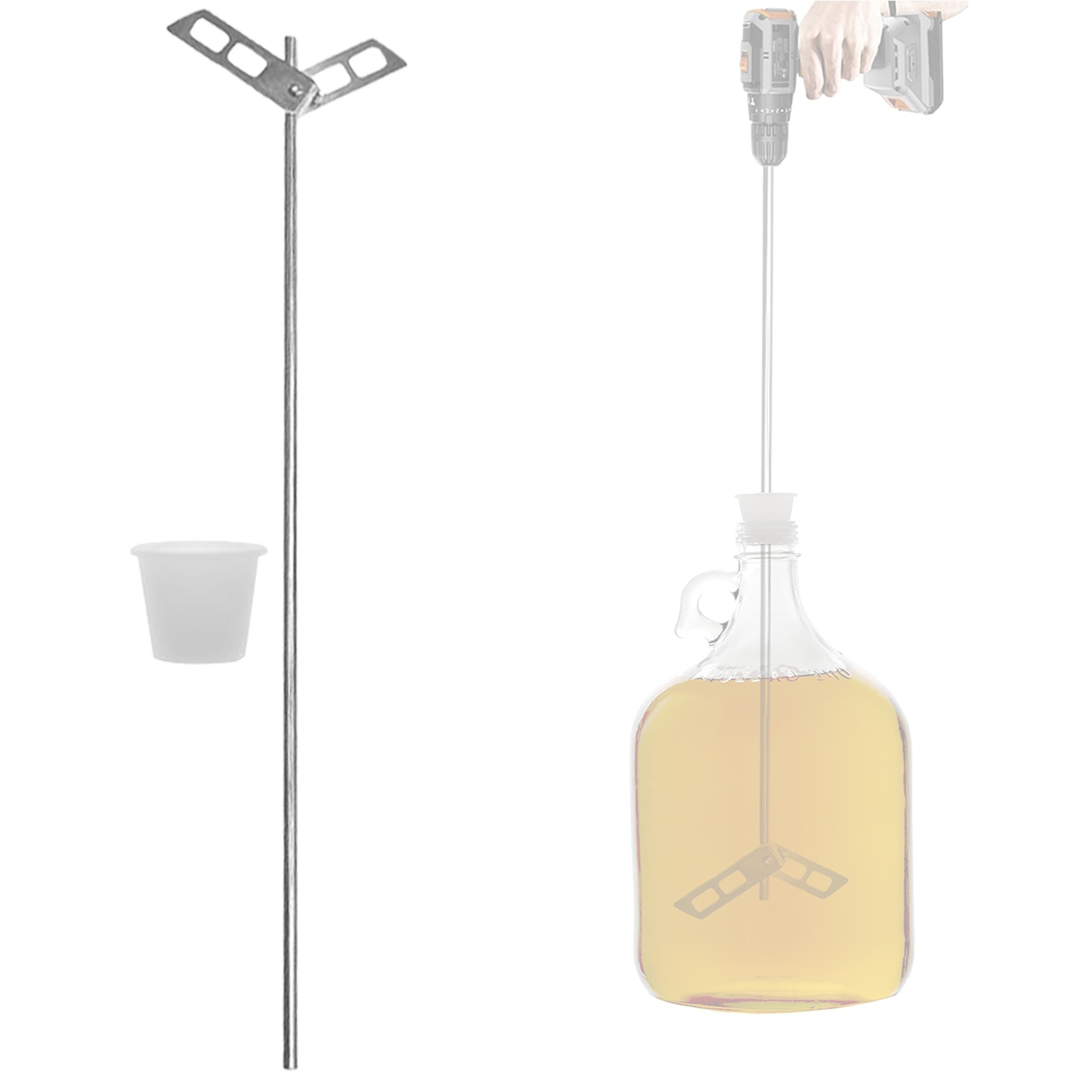 Beer Degassing Stirrer Paddle, - Wine With Beer Mix 评论和价格
