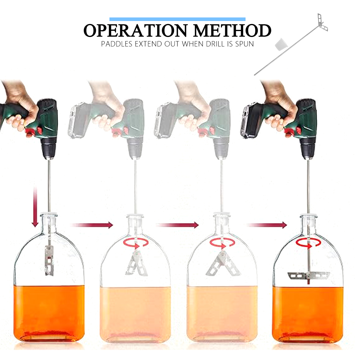 Beer Degassing Stirrer Paddle, - Wine With Beer Mix 评论和价格