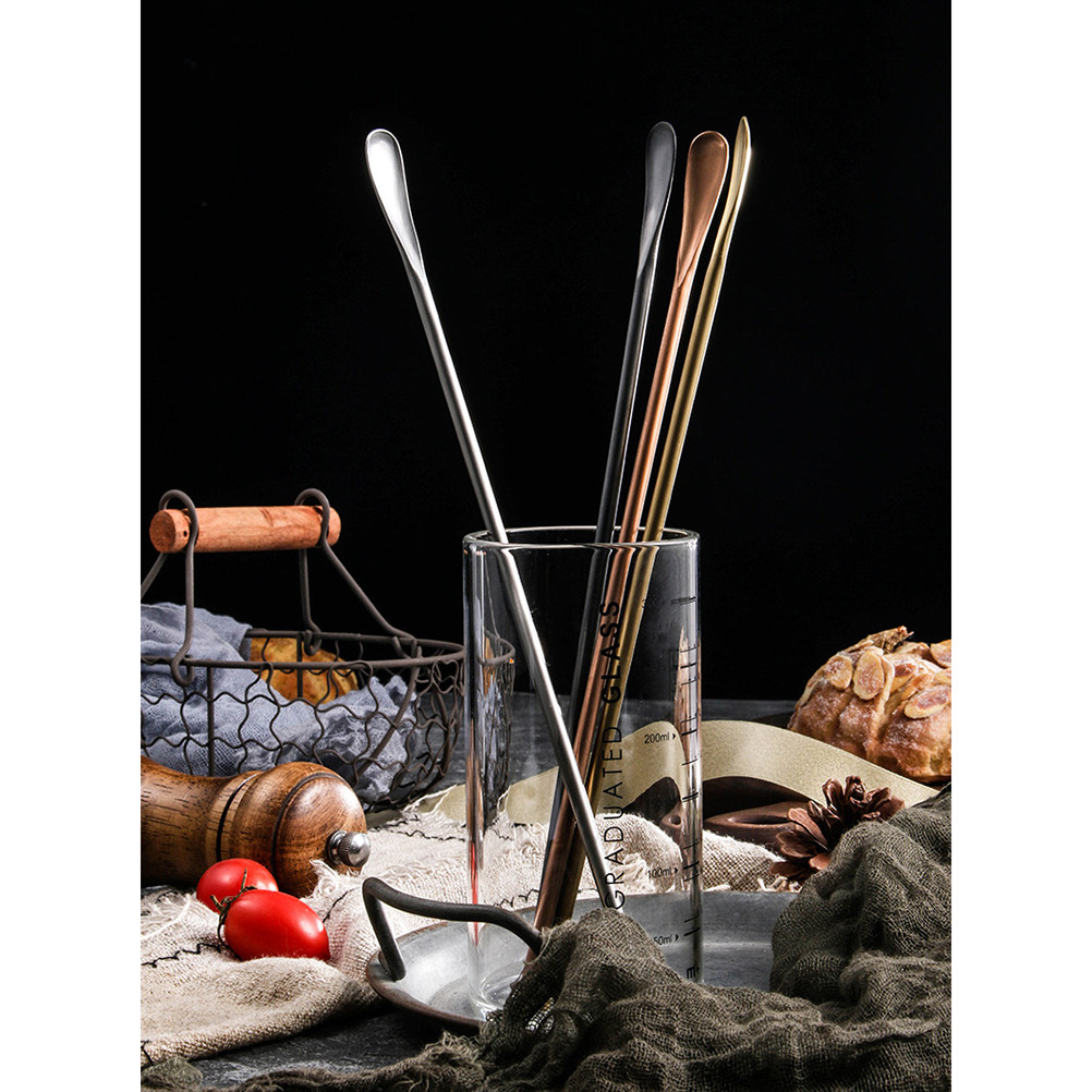 2Pcs Stainless Steel Cocktail  - Bar Spoon Twisted 评论和价格