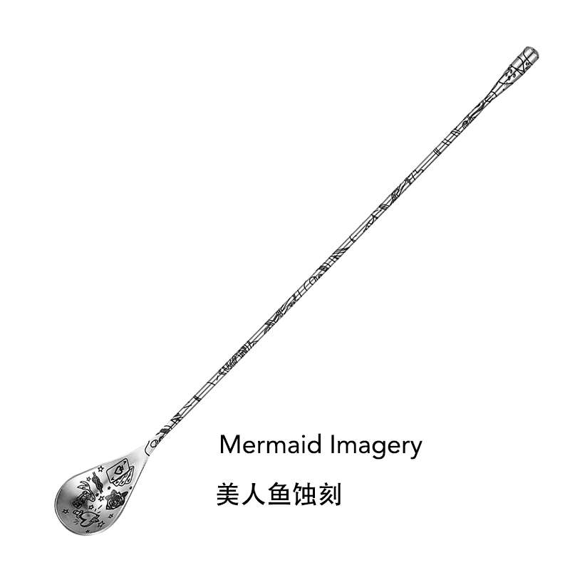 30cm/40cm/50cm Teardrop Cockta - Bar Spoon Twisted 评论和价格