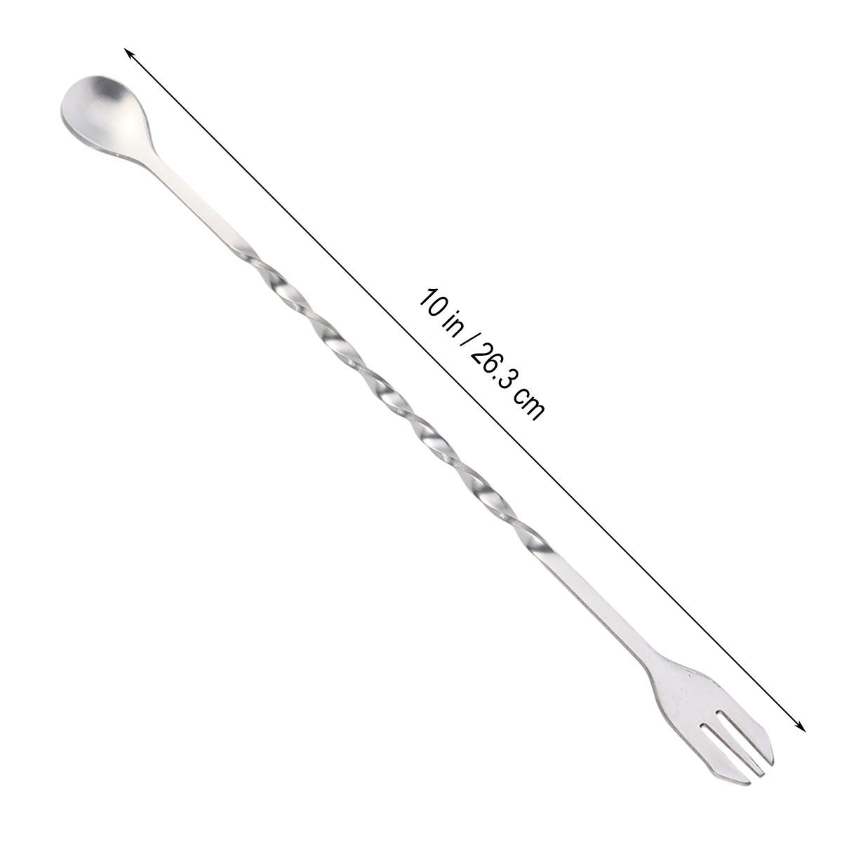 304 Stainless Steel Cocktail T - Bar Spoon Twisted 评论和价格