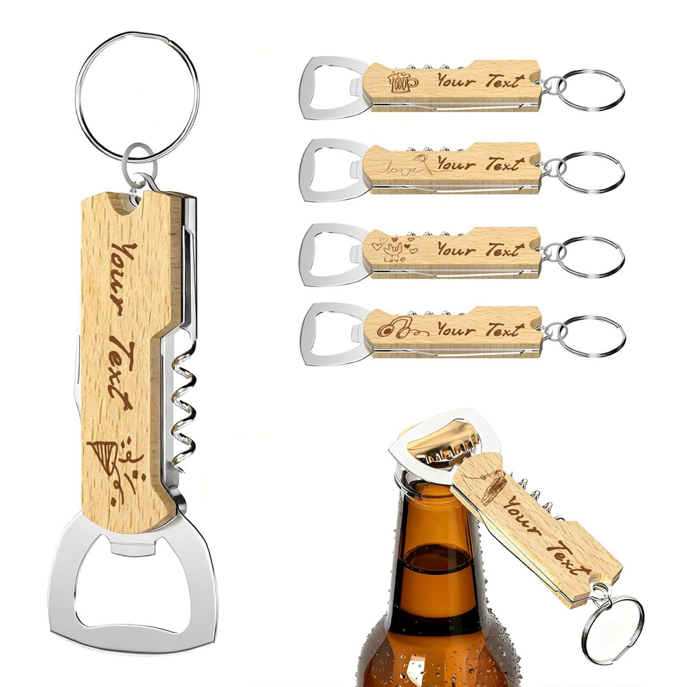 Custom Engraved Logo Bottle Op - Wine Beer Opener 评论和价格