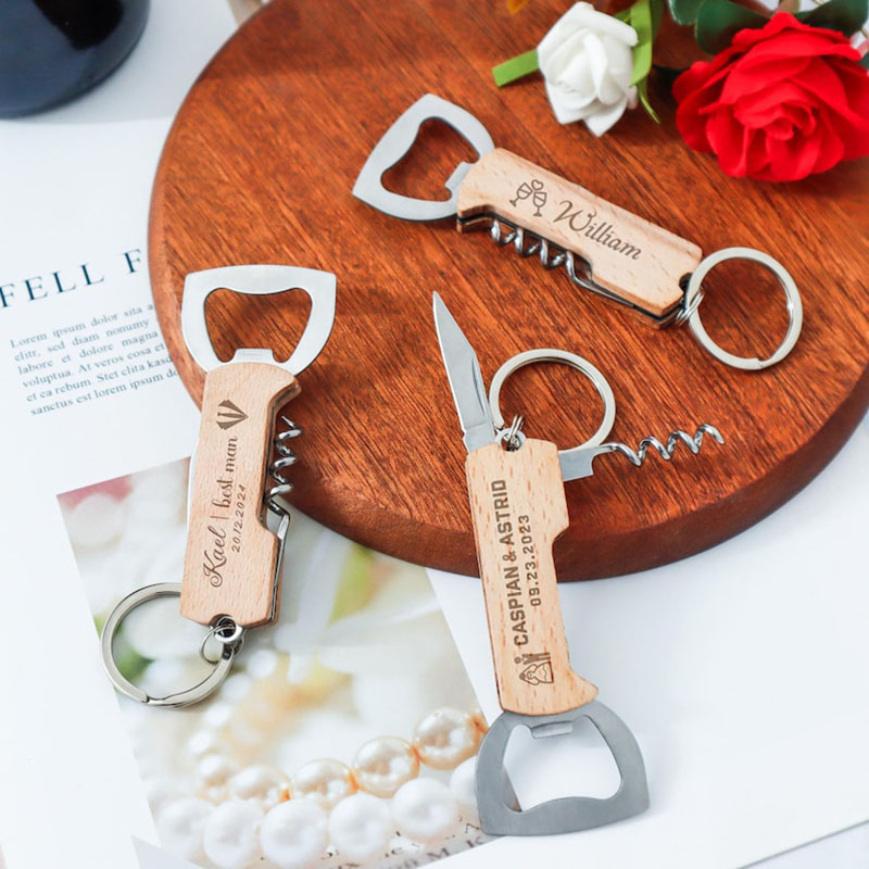 Custom Engraved Logo Bottle Op - Wine Beer Opener 评论和价格