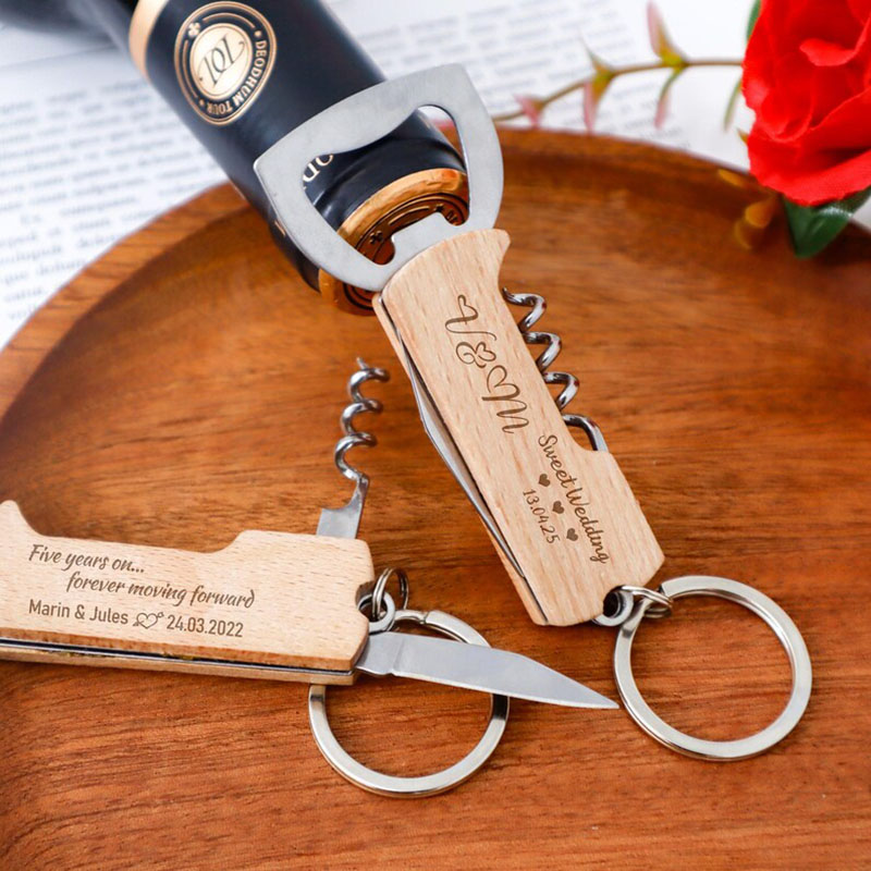Custom Engraved Logo Bottle Op - Wine Beer Opener 评论和价格
