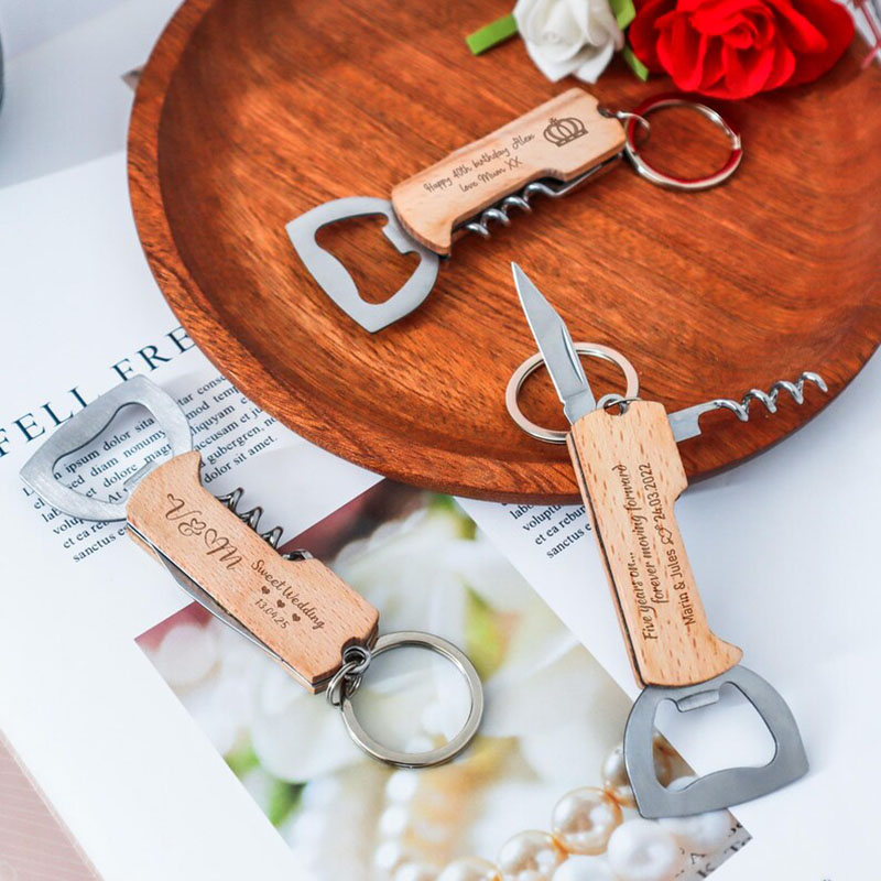 Custom Engraved Logo Bottle Op - Wine Beer Opener 评论和价格