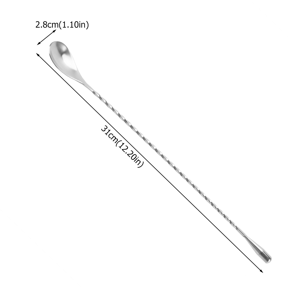 Stainless Steel Bar Wine Cockt - Bar Spoon Twisted 评论和价格