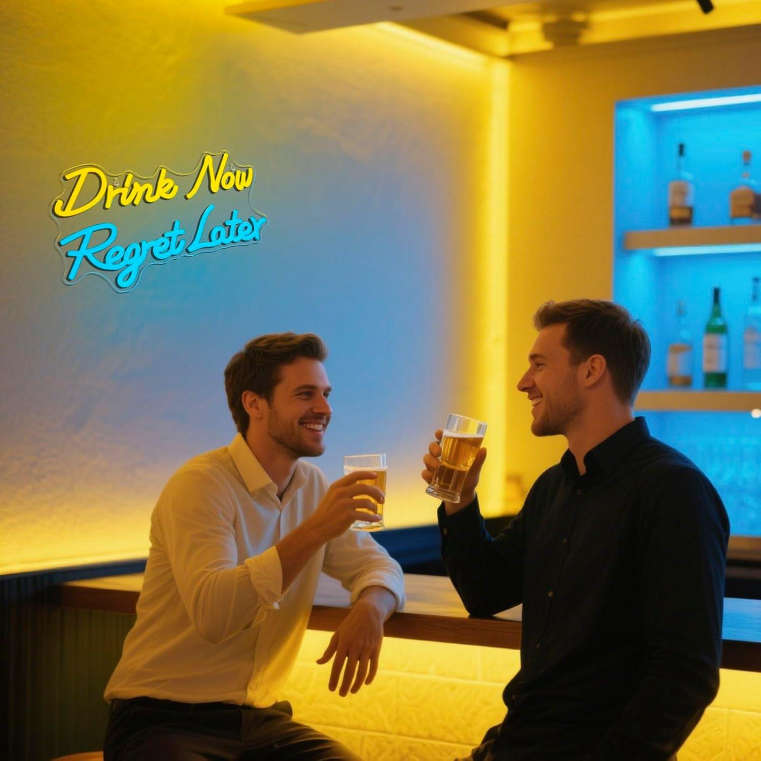 Beer Neon Sign Drink Now Regre - Beer & Wine Jockey Plaza Shopping 评论和价格