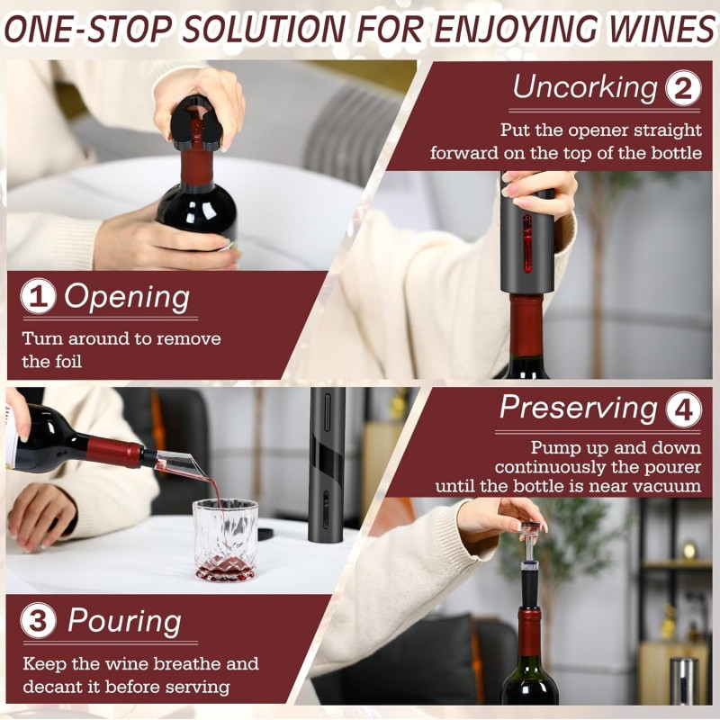 Rechargeable Multifunction Ele - Wine Beer Opener 评论和价格