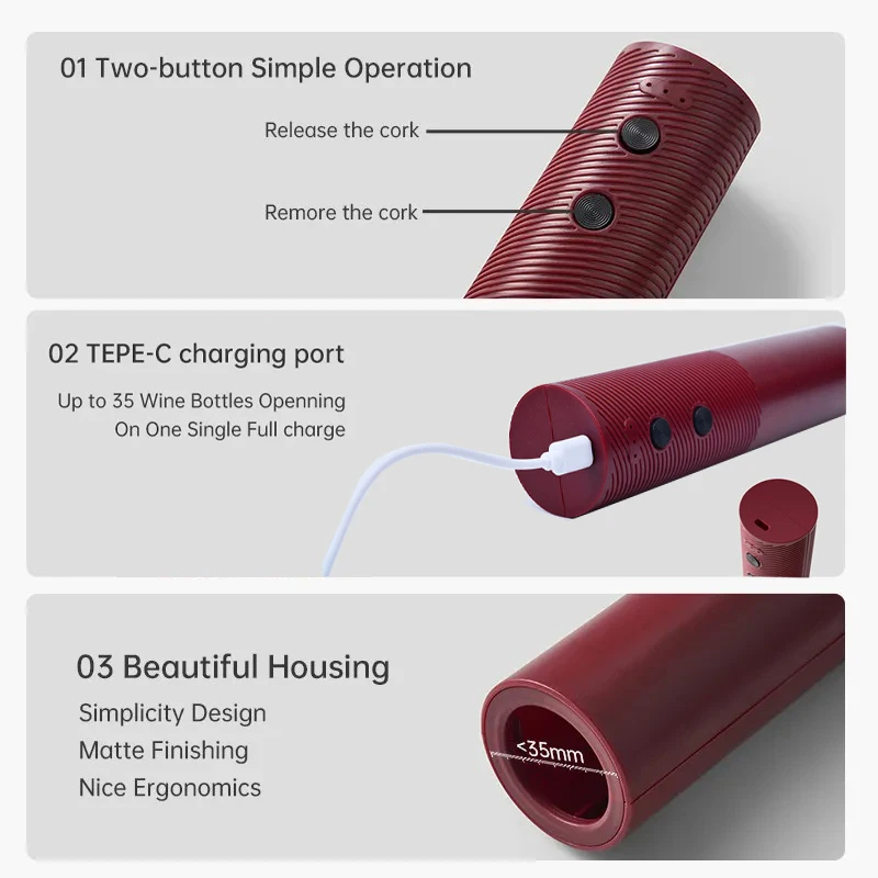HOMEFISH Electric Wine Bottle  - Wine Opener Electric 评论和价格