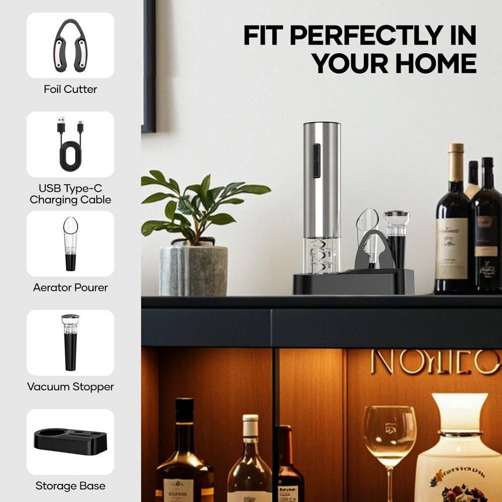USB Electric Wine Opener,Recha - Wine Opener Electric 评论和价格