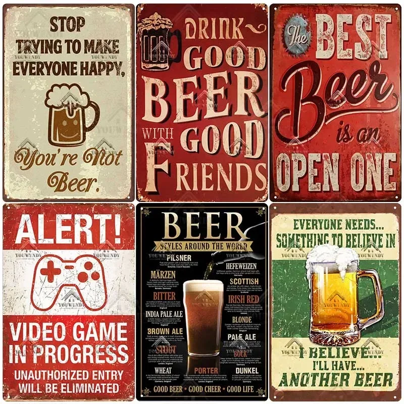 Bar Pub Sign Decor Funny Quote - Beer And Wine Quote 评论和价格