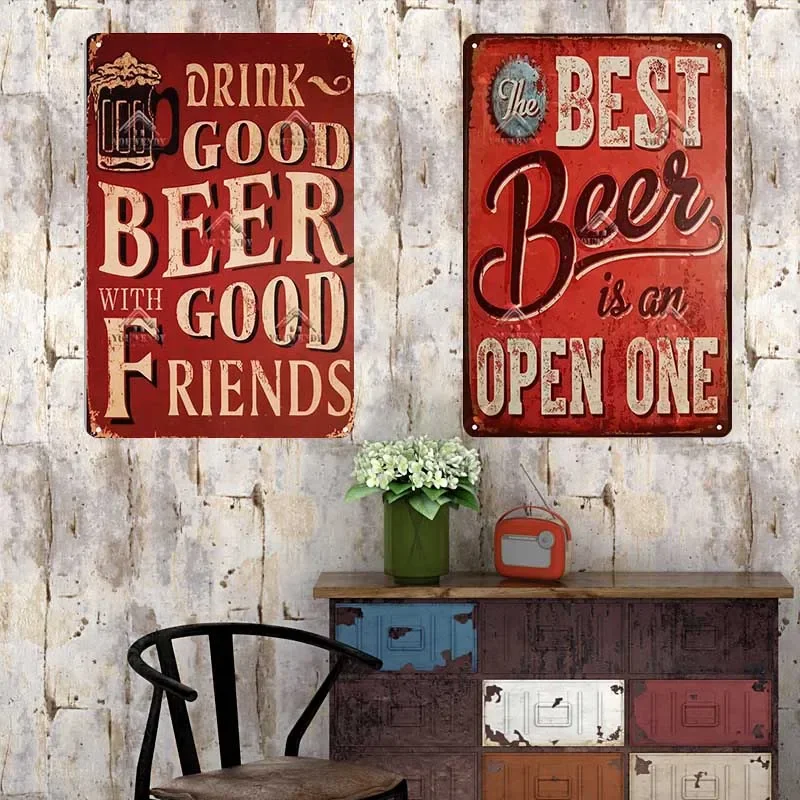 Bar Pub Sign Decor Funny Quote - Beer And Wine Quote 评论和价格