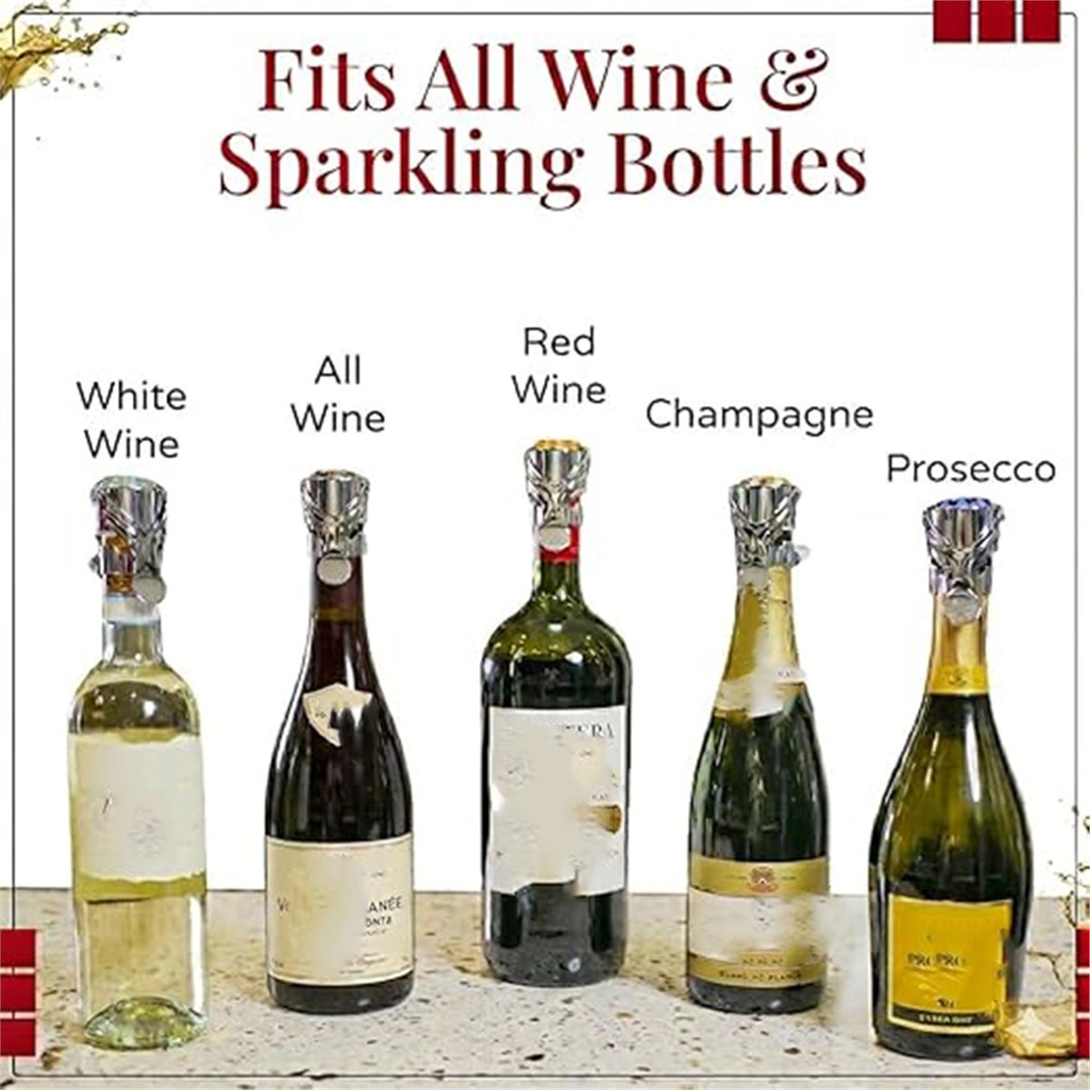 (A02R] 2Pcs Wine Stopper & Cha - Wine & Beer Emporium 评论和价格