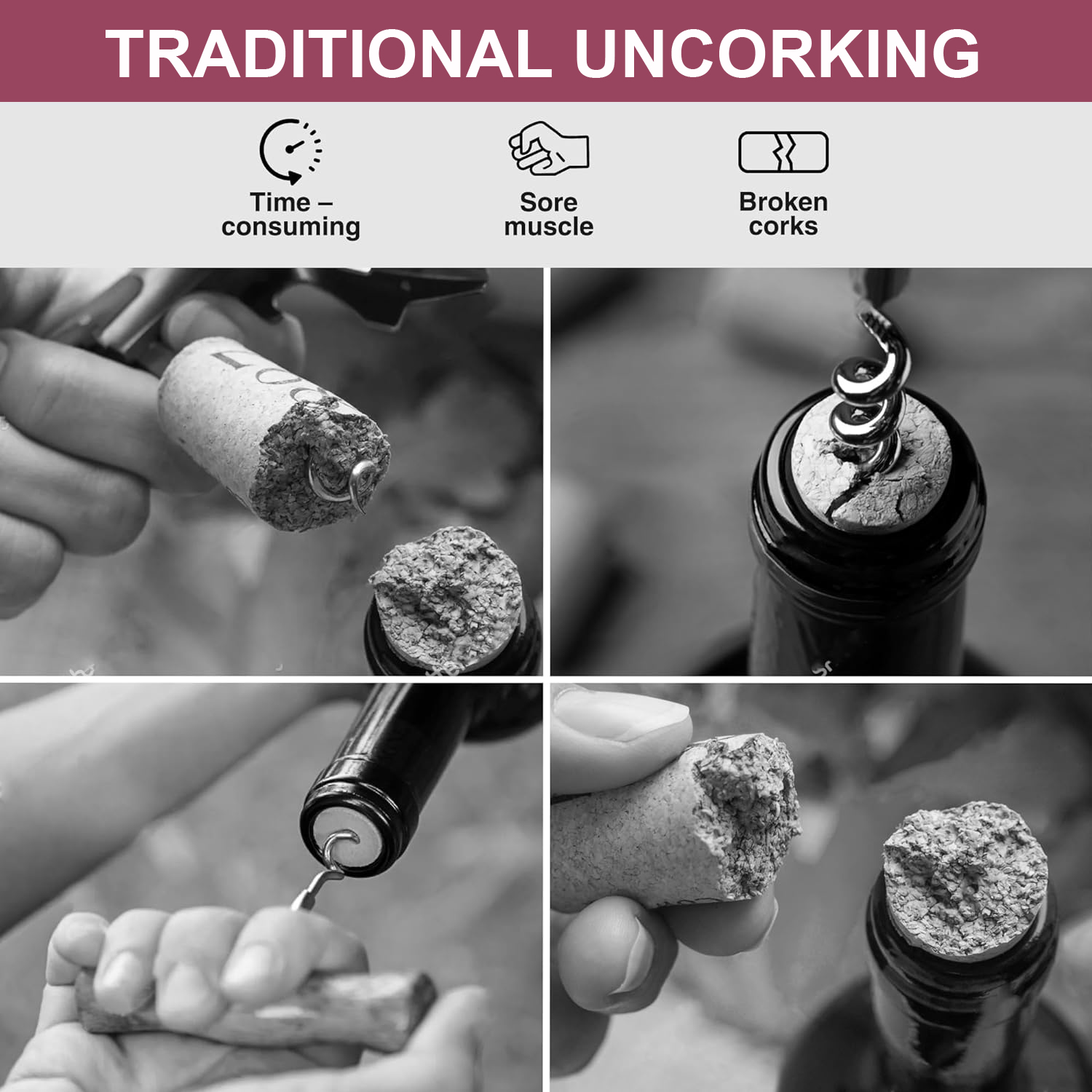 Electric Wine Opener, Black Co - Wine Opener Electric 评论和价格