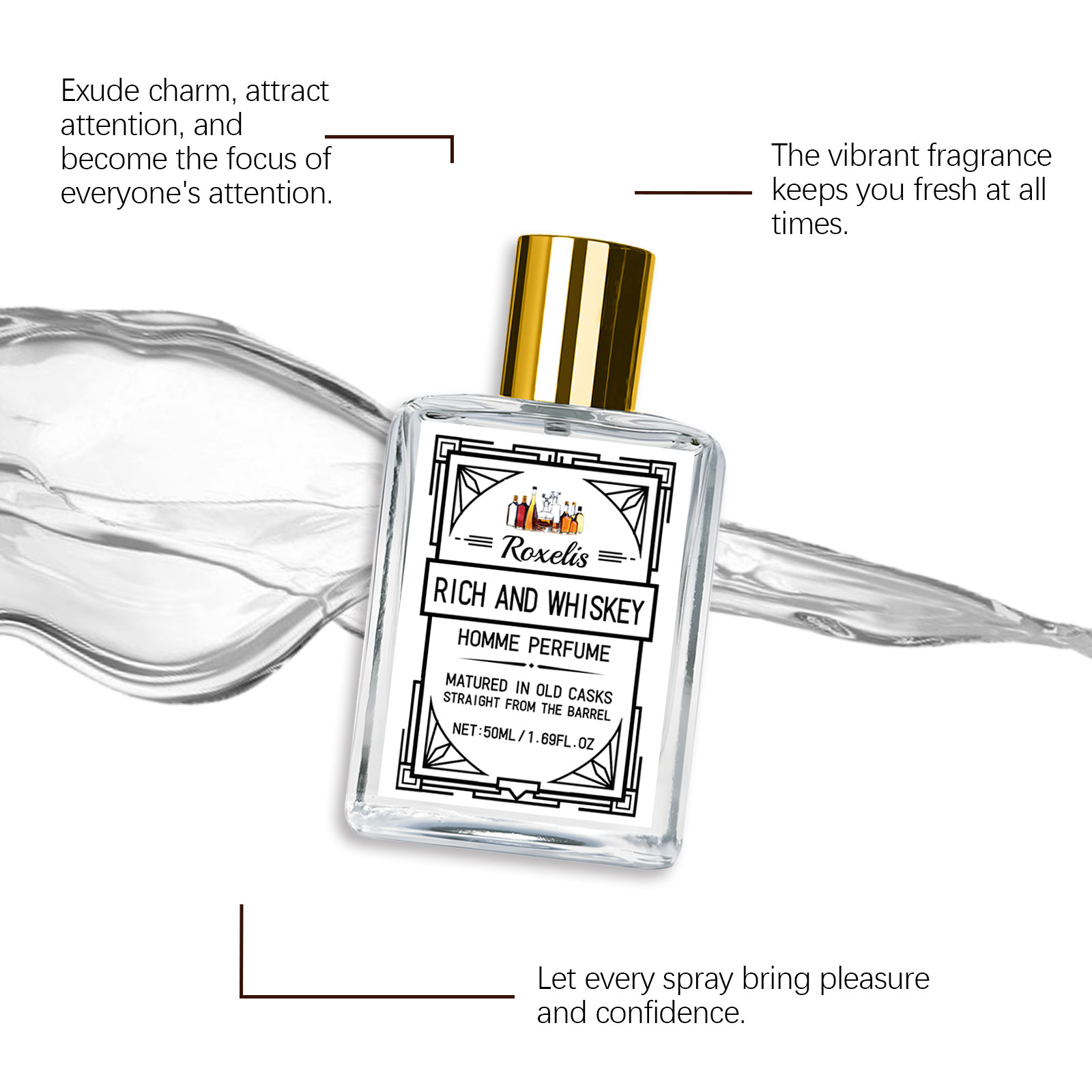 Roxelis 50ml Charm Whisky Men' - Wine&Beer Help 评论和价格