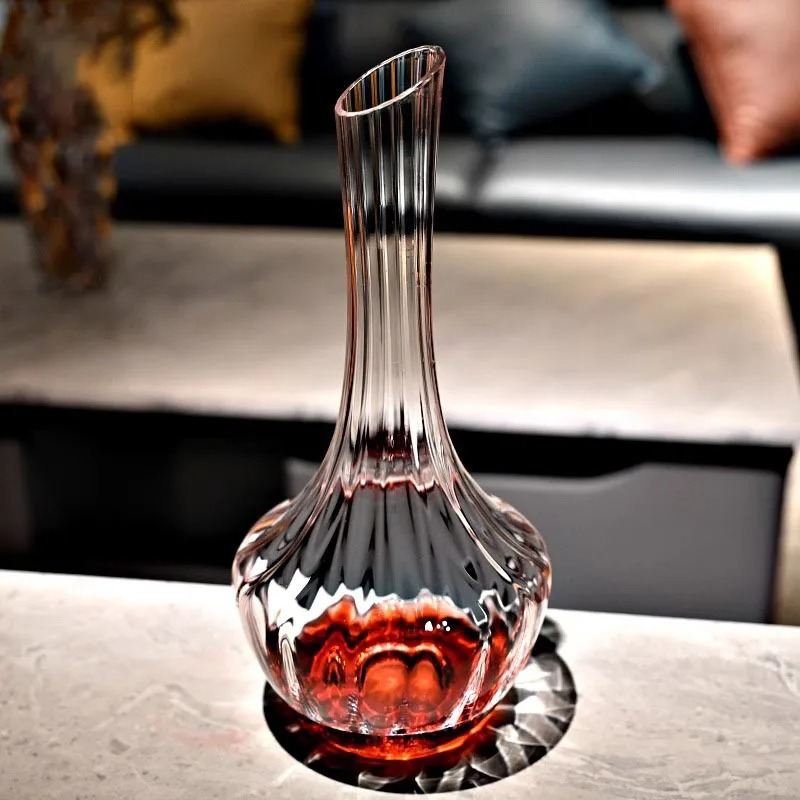 Elegant European Fluted Crysta - Wine Aerator Pour 评论和价格