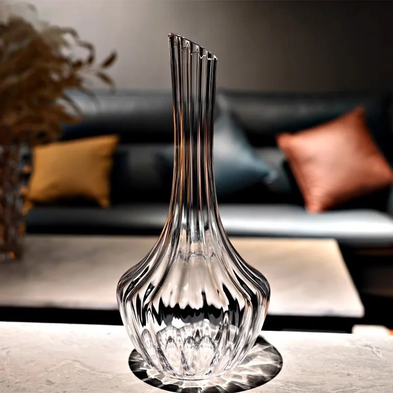 Elegant European Fluted Crysta - Wine Aerator Pour 评论和价格